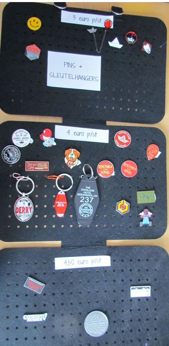 Stephen King PINS speldjes sleutelhangers